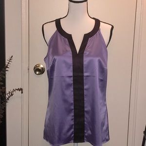 Women’s V Neck Purple Sleeveless Top